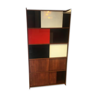 Large vintage glass library
