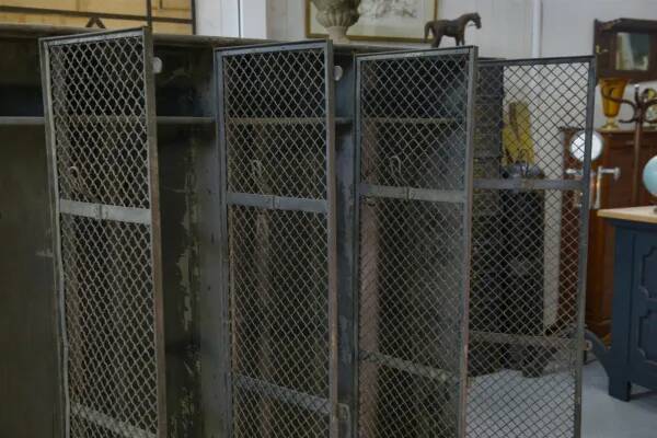 Old patinated Ghent locker room from the 1930s