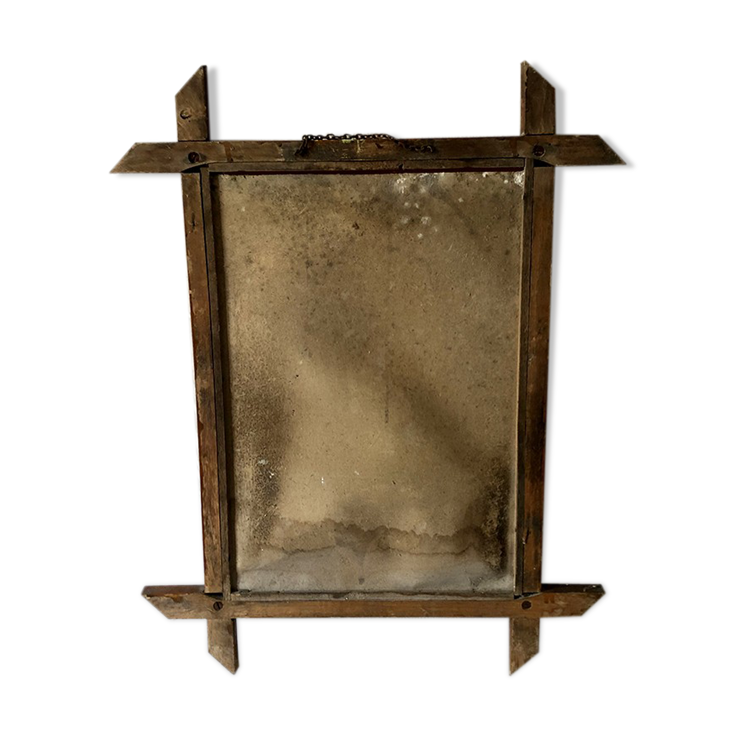 Vintage wooden mirror