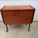 Vintage 50s TV bar cabinet with 2 sliding doors