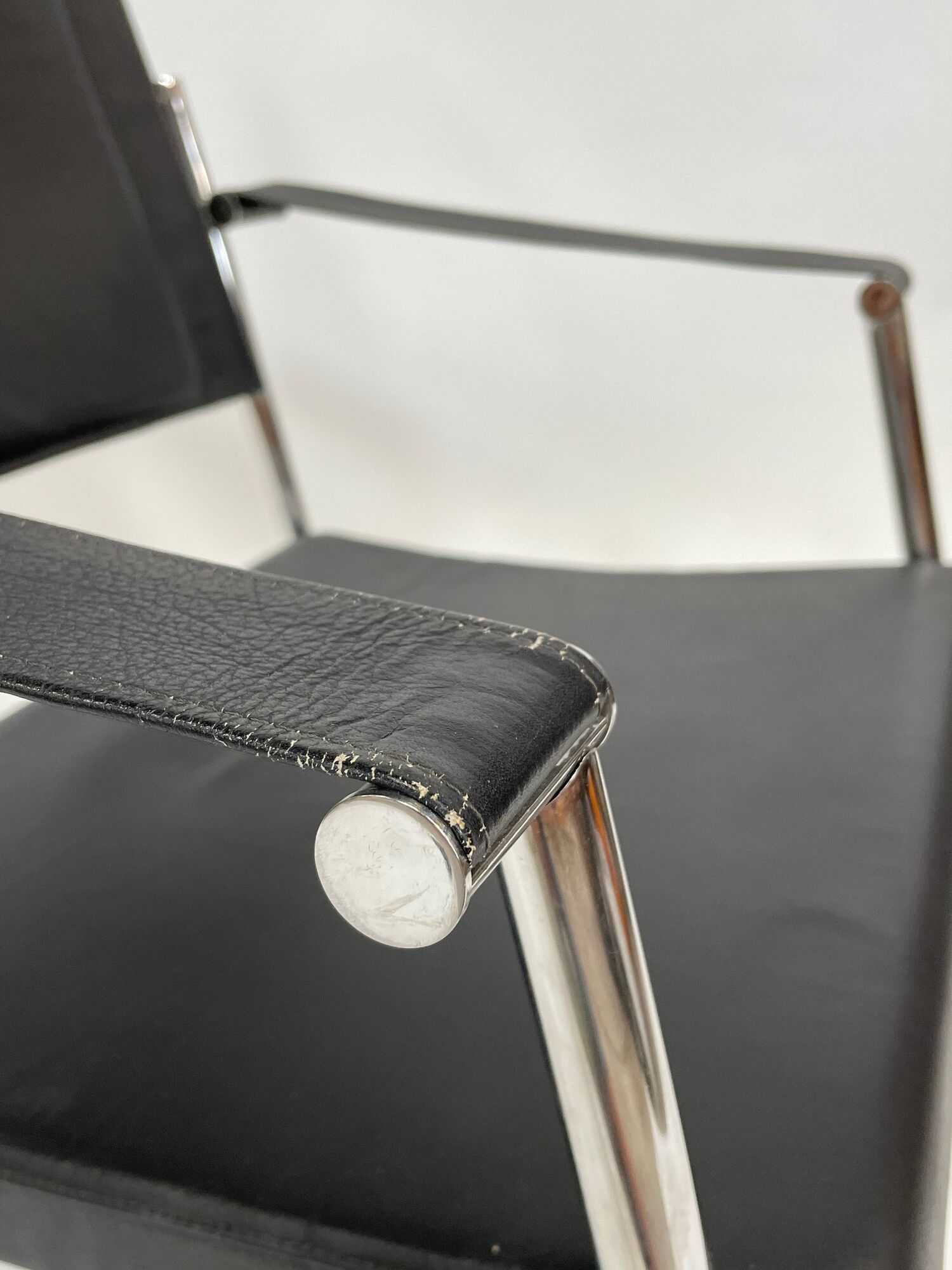 Vintage Sleek Modern Euroka Folding Campaign Lounge Chair by Mark Singer for Melamede