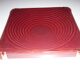 Vallauris ceramic red and gold trivet 1950