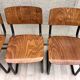 Lot de 4 chaises Vintage Arhend Cantilever couleur chêne