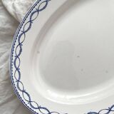 Oval iron earthenware dish Boch la Louvière