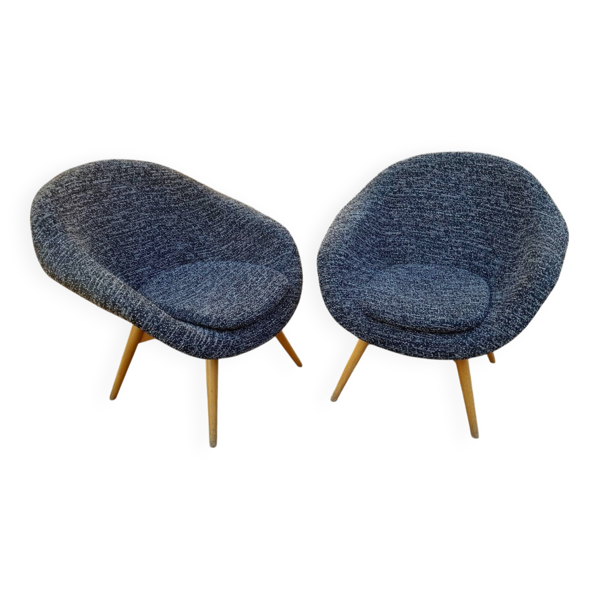 Paire fauteuils tchèques, 1960