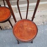 Set of four bistro chairs