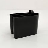 Black magazine rack by Rodolfo Bonetto for Bilumen, 1970