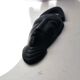 African mask in ebony wood - bearded head sculpture ethnic africa 20.5 x 6.5