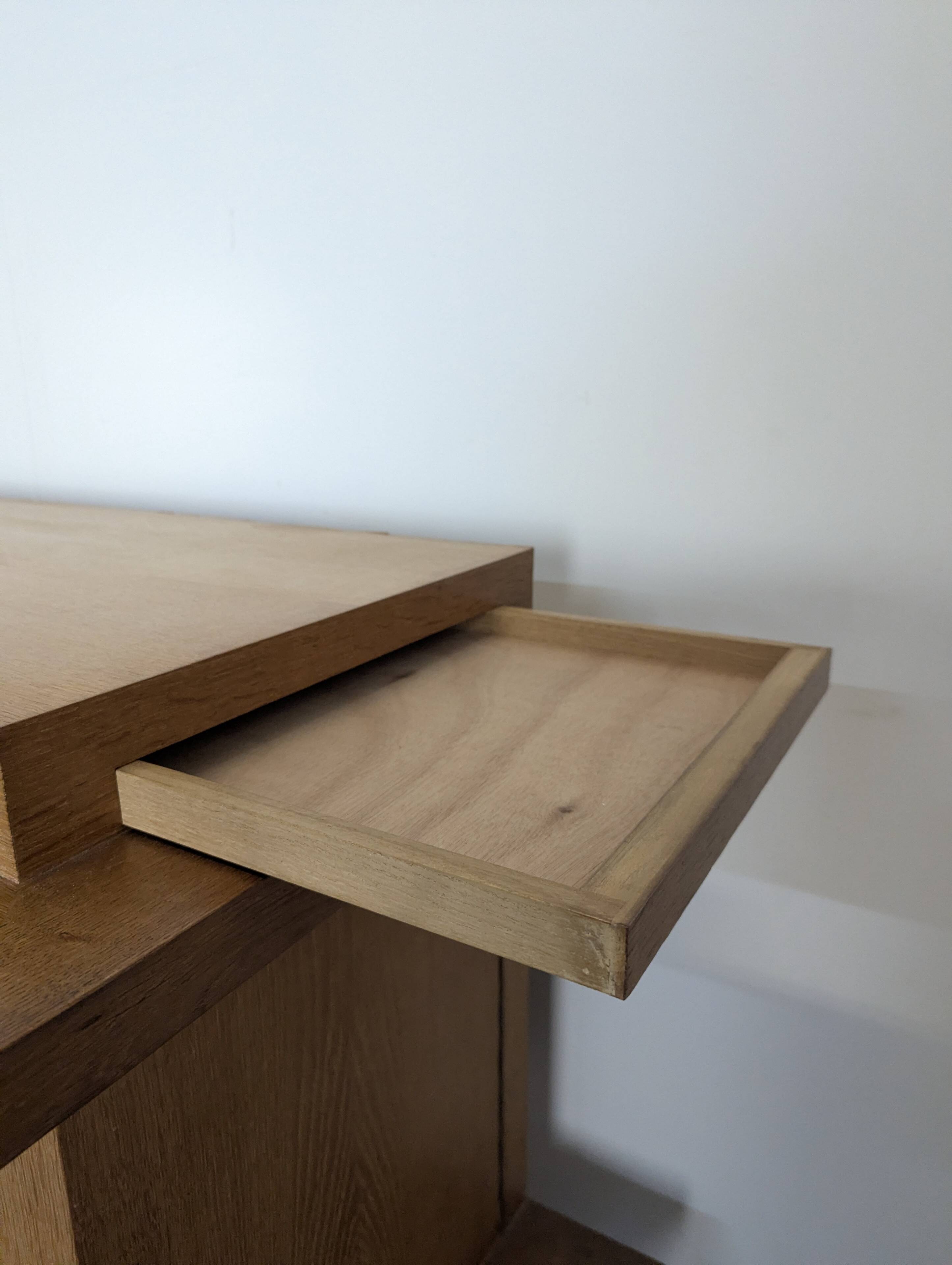 Enfilade moderniste période Perret en chêne clair