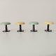 Set of 4 vintage coat hooks from the 1960s.