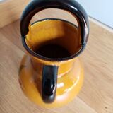 Pitcher jug vase enamelled ceramic Camarès