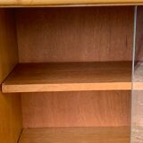 Armoire rotin et pieds compas 1960