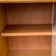 Rattan wardrobe with tapered legs from the 1960s.