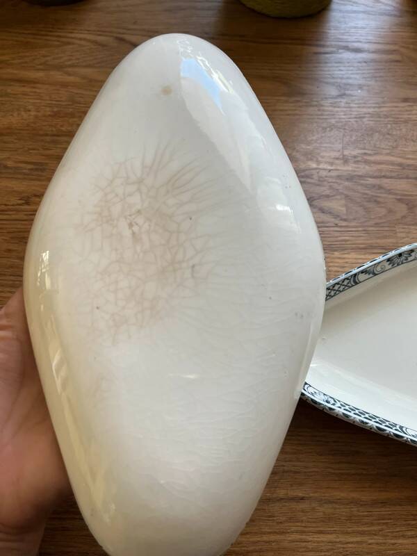 Antique earthenware dishes from Salins - Terre de fer