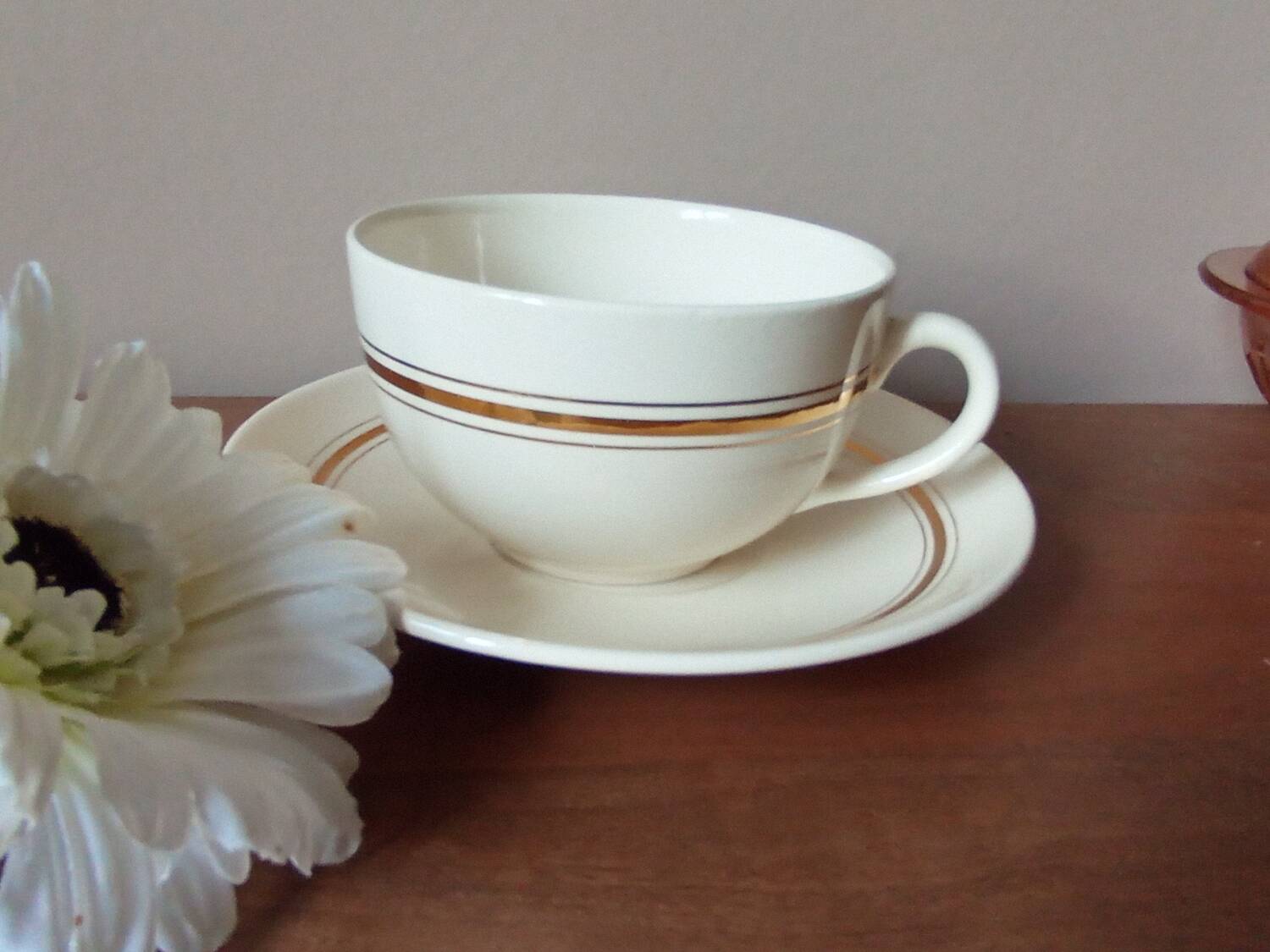 Vintage Villeroy and Boch breakfast cup and saucer