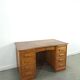 Old oak notary office with drawers, desk