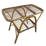 Rattan coffee table in the style of Franco Albini, Italy, 1960s
