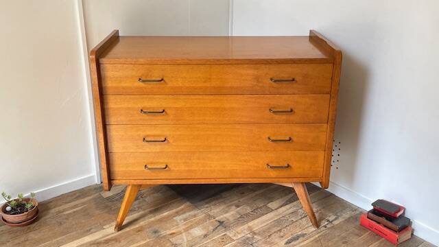 COMMODE Pieds Compas VINTAGE