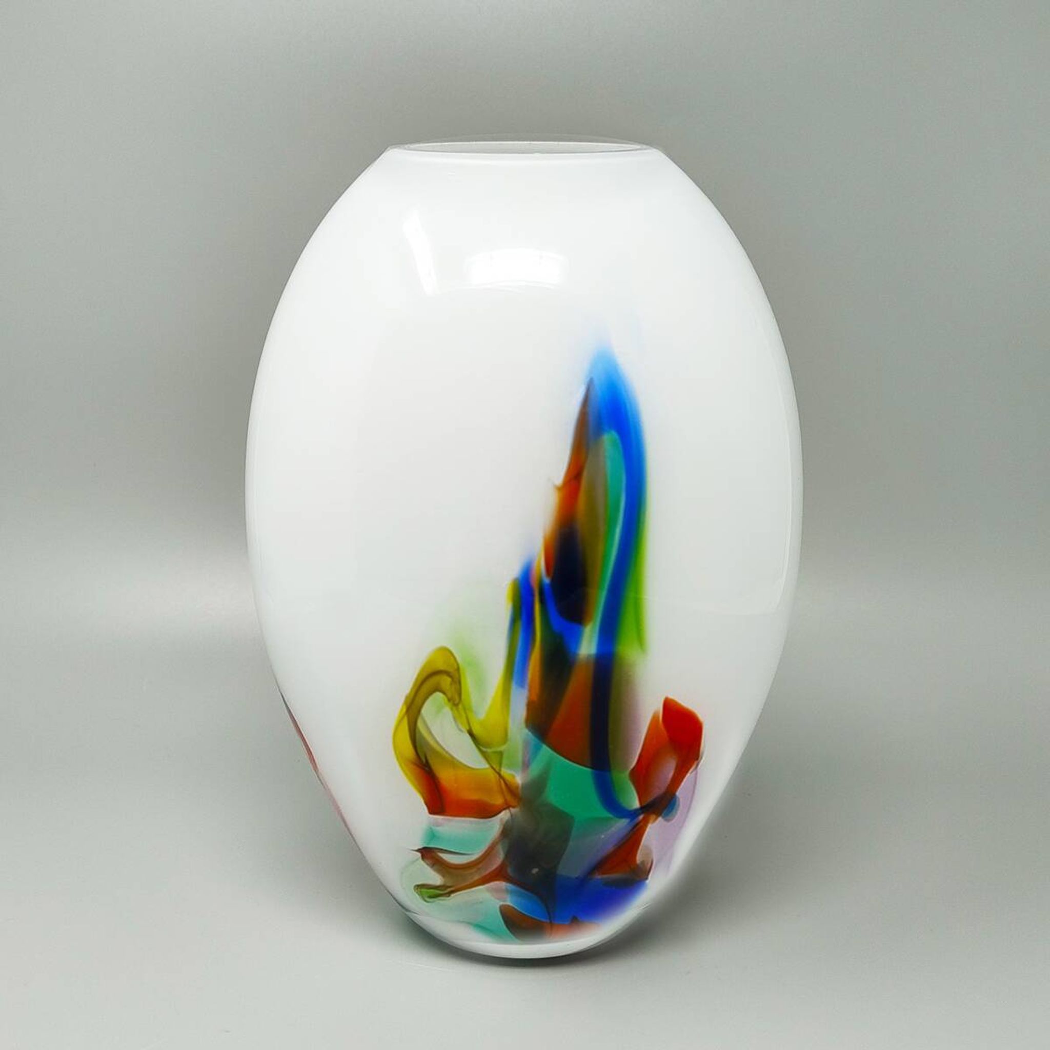 Vase des années 1970 fabriqué à la main à Murano