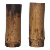 Duo vases bambou