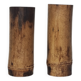 Duo bamboo vases