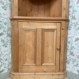 Vintage corner cabinet / pine corner cabinet