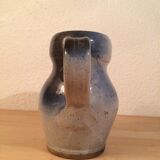 Pitcher owl owl ceramic blue