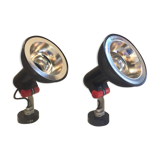 Pair of wall light Roger Tallon, ERCO 1970