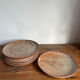 6 dessert plates in stoneware