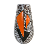 Vase Vallauris des années 60 en fat lava de l'atelier Vaucourt, XXème