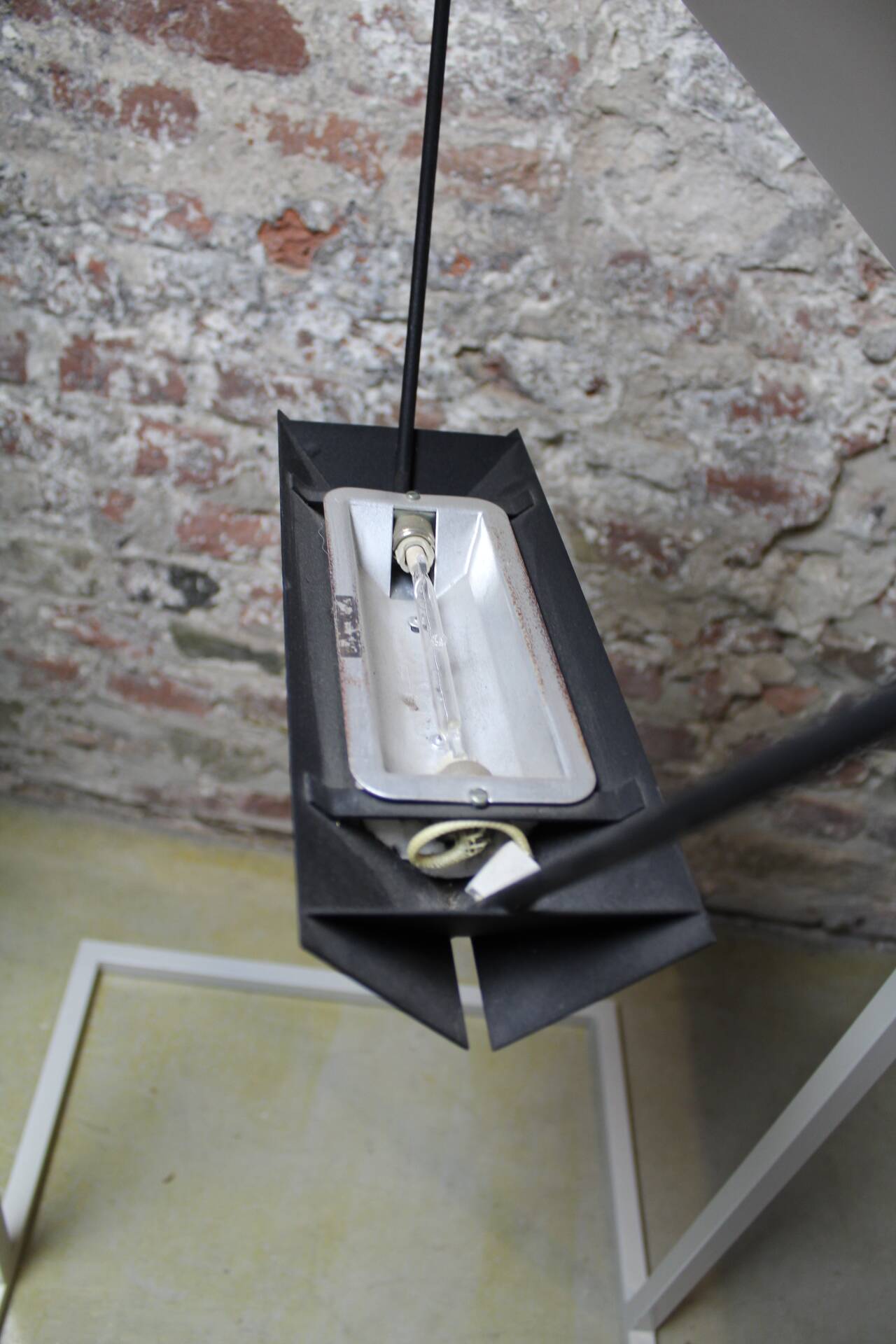 Geometric suspension pendant by Mario Botta for Artemide