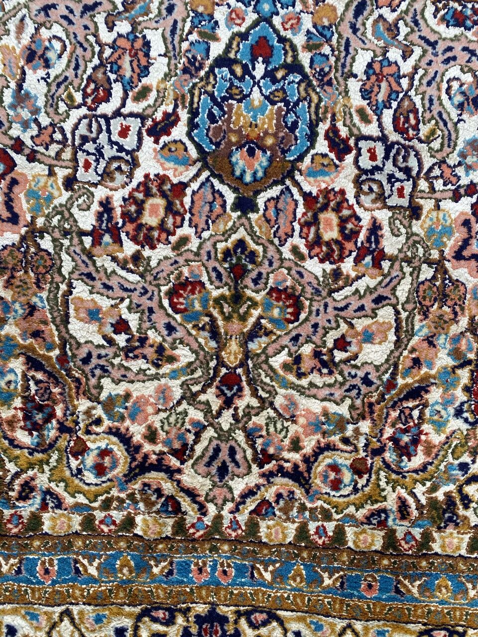 Carpet India Punjab wool and silk 120x190 cm