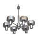 Lustre 6 lumière 1970 métal chromé