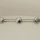 Vintage chrome wall coat rack from the 70s