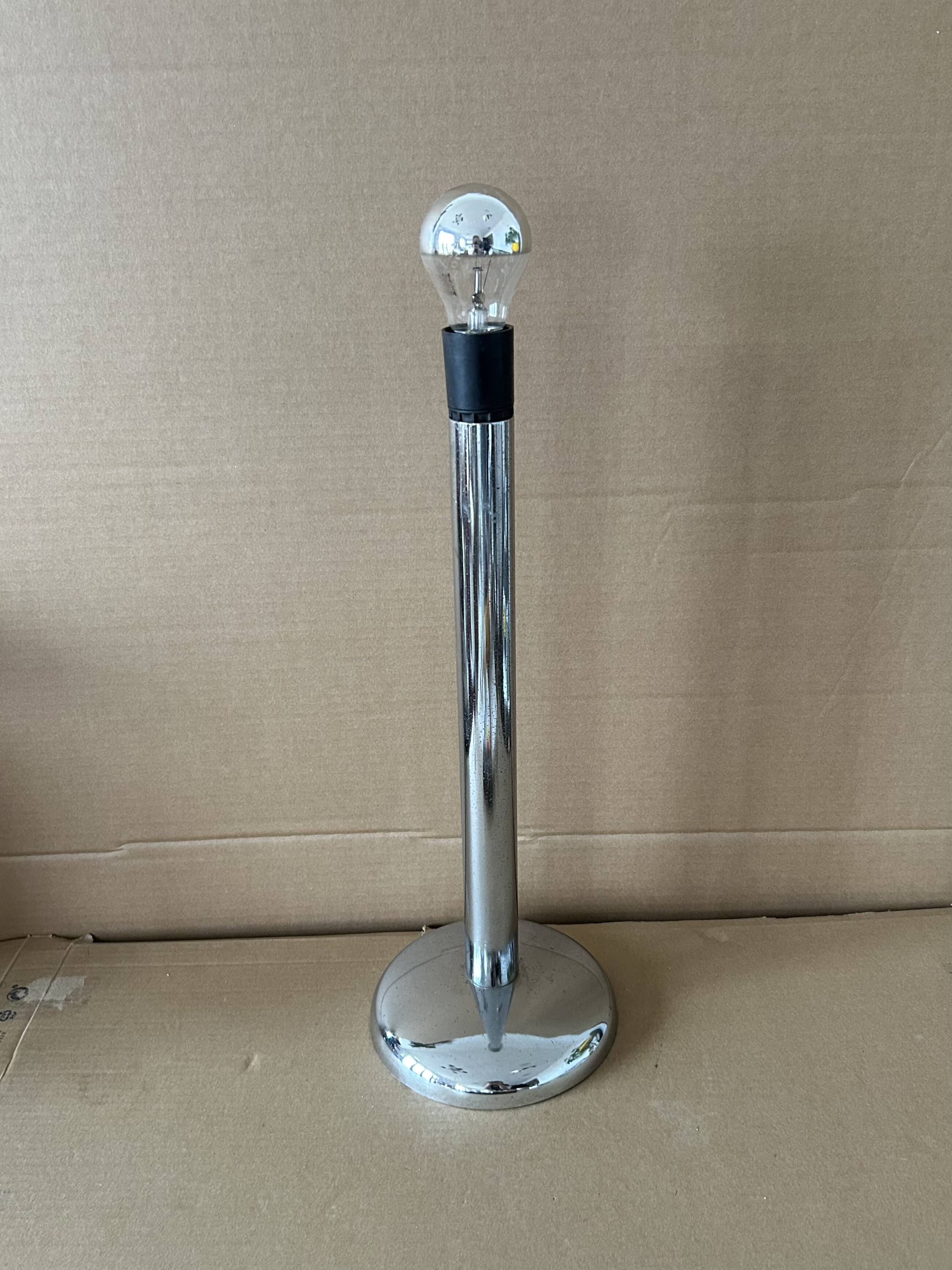 1970s chrome lamp
