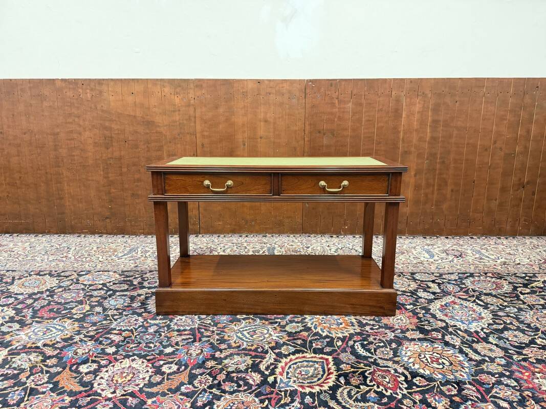 Classic English Chesterfield Side Table