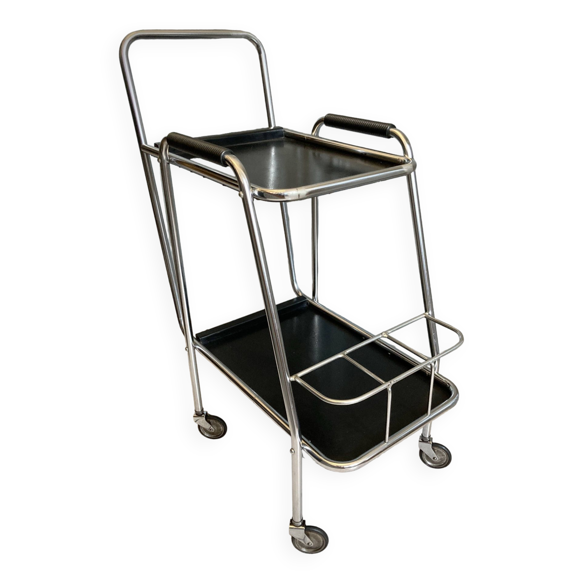 French Regency style metal serving trolley 1950