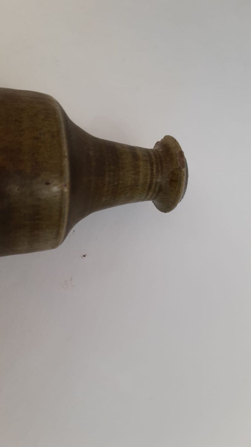 Vase en grès signé Puisaye