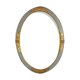 Old Art-Deco oval wood -stucco frame, 56x41 cm, 50x35 cm SB leaf