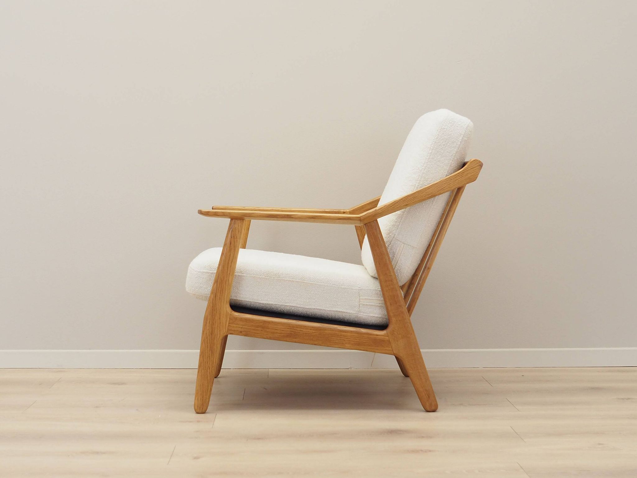 Oak armchair, Danish design, 1960s, designer: H. Brockmann Petersen, production: Randers Møbelfabrik