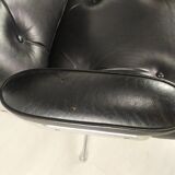 Eames leather lobby chair