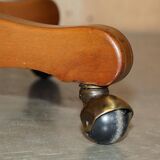 Captain's chair Chesterfield vintage leather with tufted wingback.