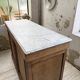 Oak and marble counter 1950