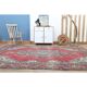 1970s Vintage Persian Handmade Wool Cotton Red Oversized Area Rug 282x360