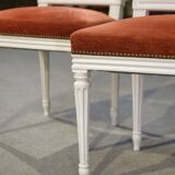 Set of 4 Louis XVI style chairs from the 1970s.