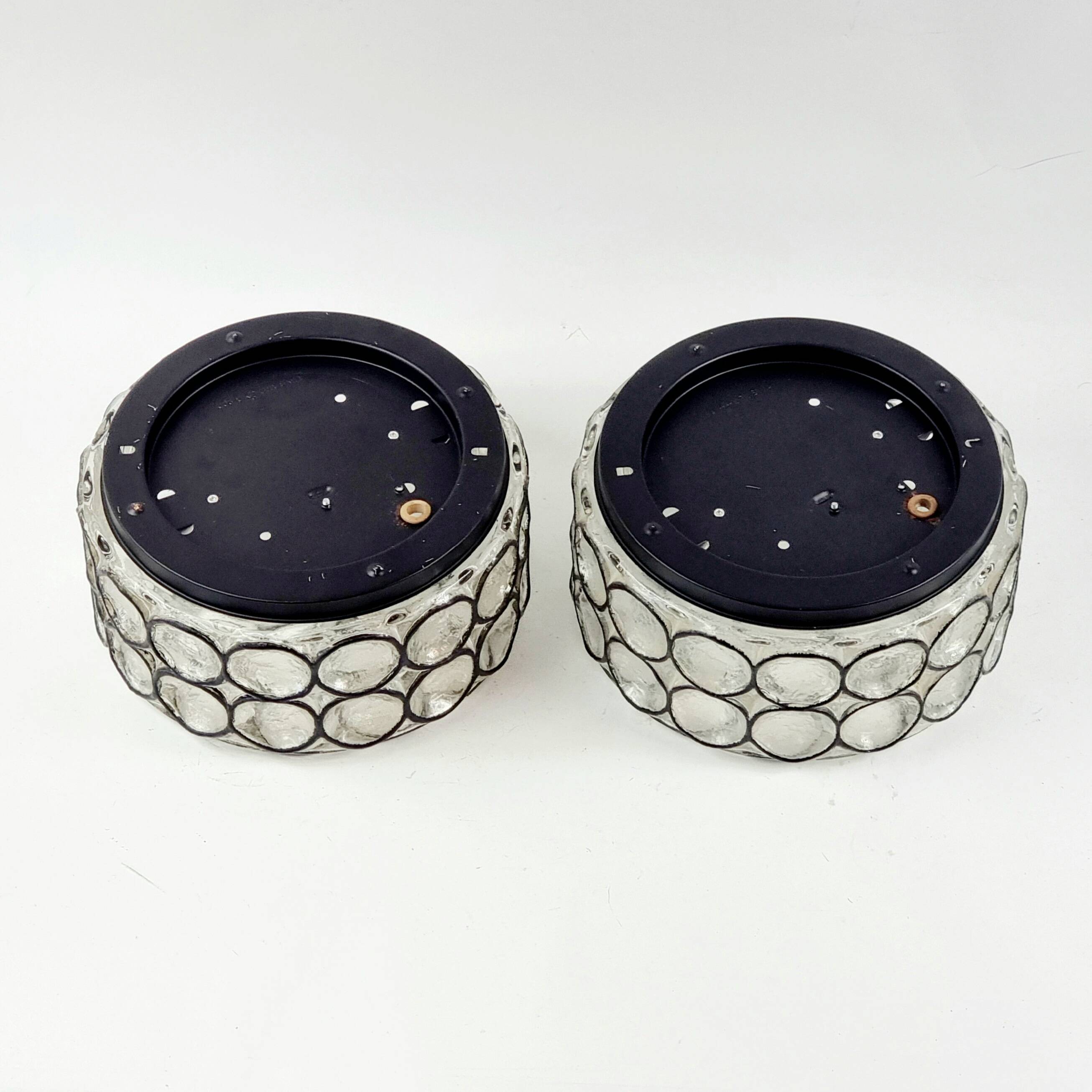 Mid-Century Modern Glass Ceiling Lights from Limburg, 1960s/1970s