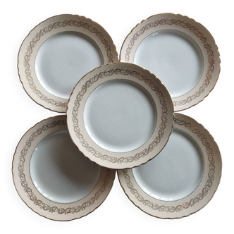 5 “Valence” flat plates Moulin des Loups