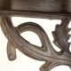 Etagère d'angle ancienne en bois sculpté oiseaux XIXe