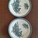 8 iron earthenware plates (St Amand Hamage HB & Cie Sarreguemines Digoin)