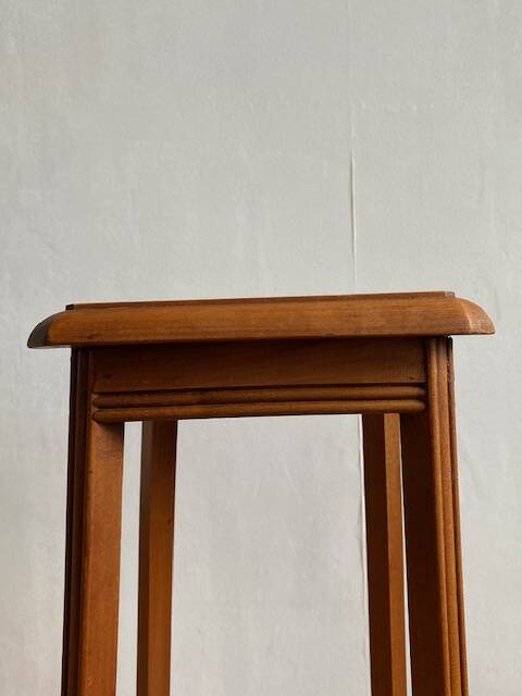 Antique wooden high stool (pedestal table) (1910-1930)